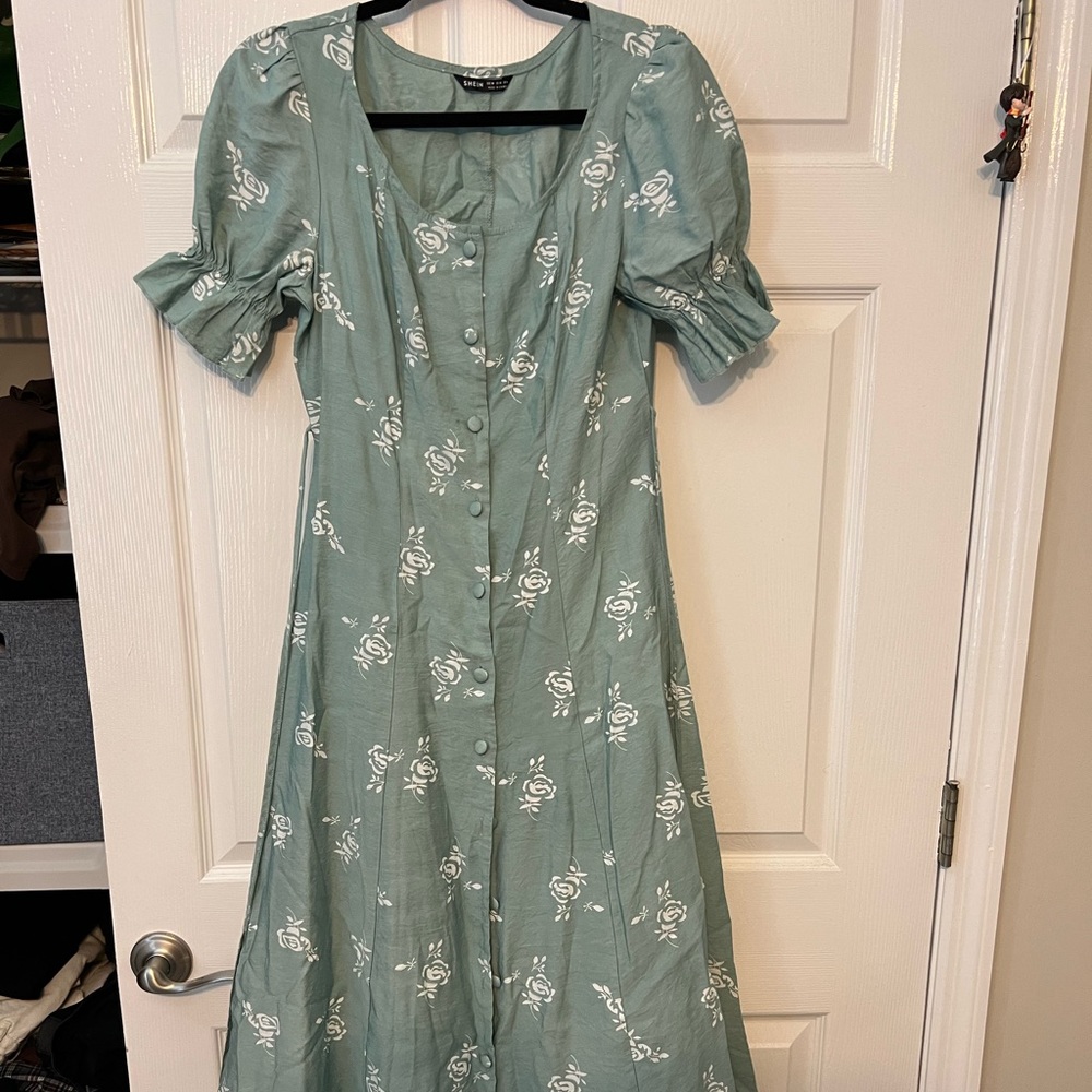 Floral button dress
